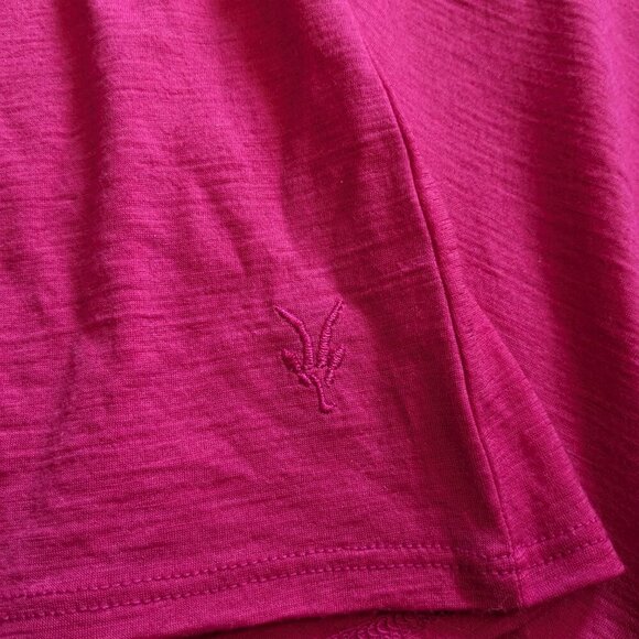 Ibex Pink Shirt Short Sleeve Shirt Merino Wool Tshirt Tee Small - Picture 5 of 7